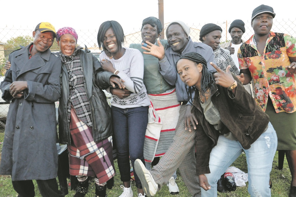Happy members of Thomas Social Club in Bheki, Mabopane.Photo by Samson Ratswana