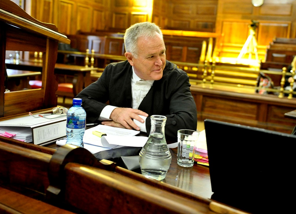 Adv. Barry Roux, SC, in die appèlhof in Bloemfontein.Foto: Mlungisi Louw