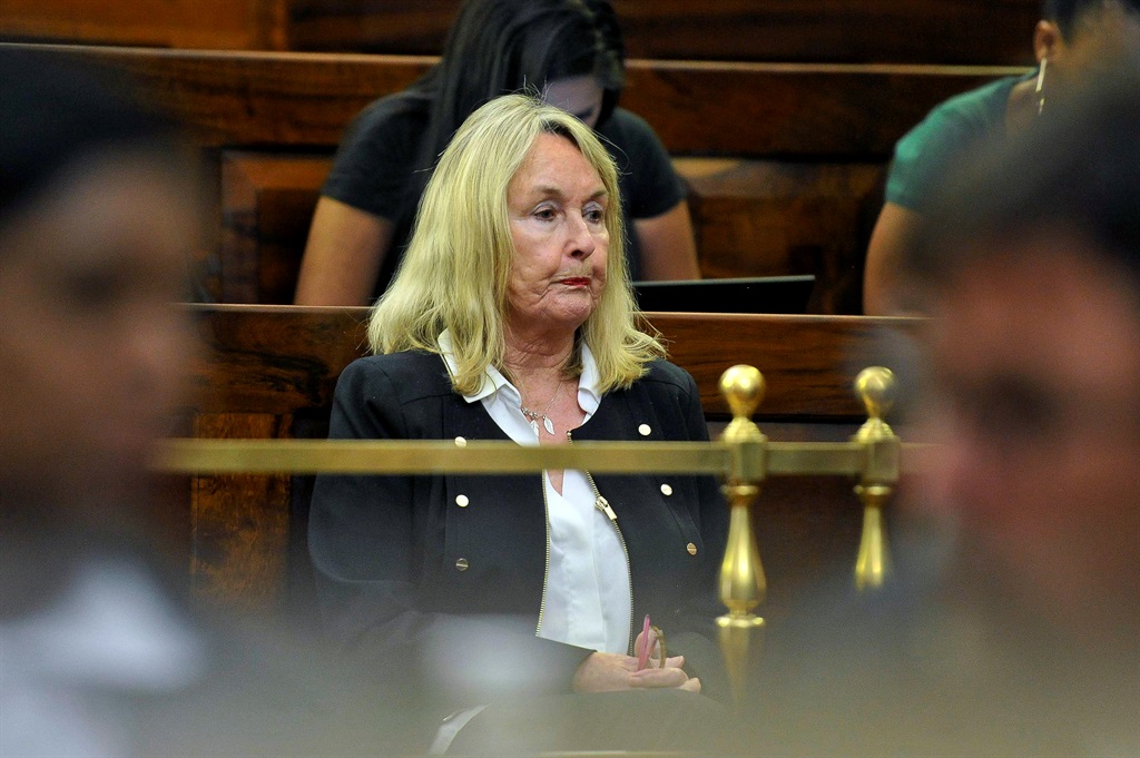 June Steenkamp, mother of Reeva Steenkamp, inside the appeals court in Bloemfontein on Friday (November 3 2017). Prosecutors are seeking a longer jail sentence for the double-amputee athlete Oscar Pistorius, after he was found guilty of murder for shooting Reeva Steenkamp.Picture: AP