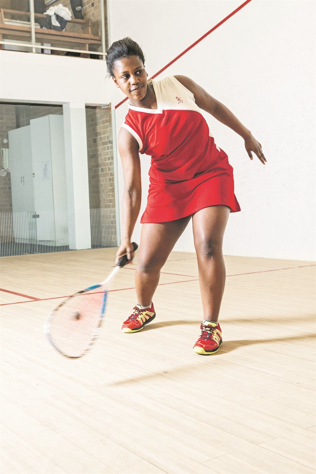 Crushing it: Squash player Panashe Sithole is 54th on the world junior ladies rankings