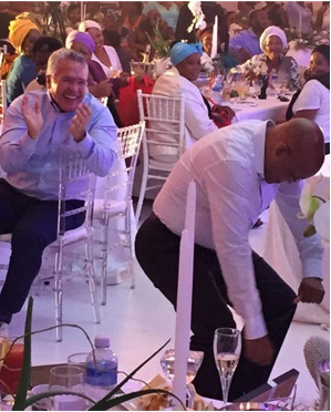 Bosasa executive Gavin Watson and President Jacob Zuma dances the night away at his 73rd birthday party
