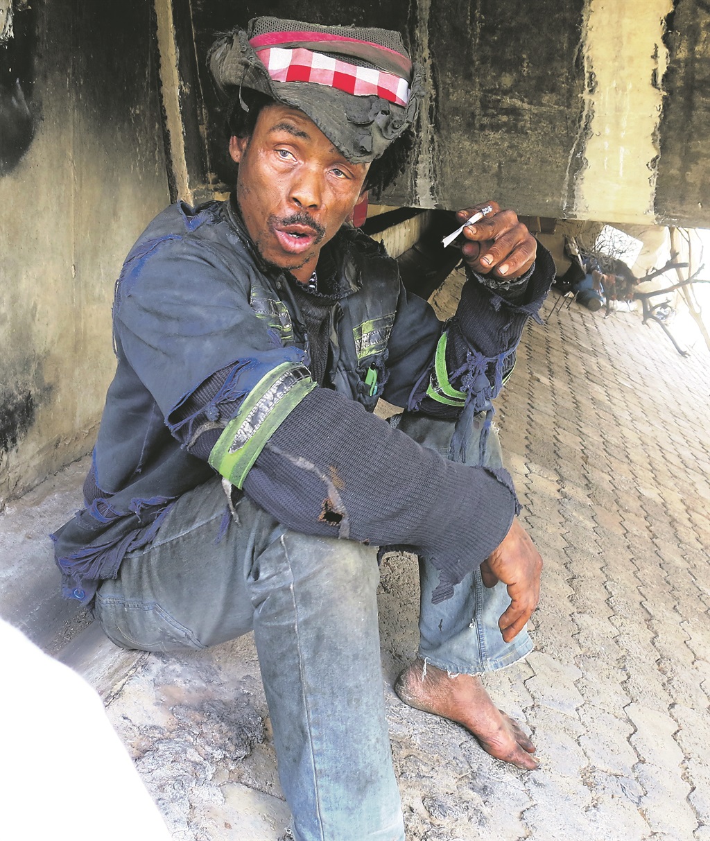 Jan Mokito claims he walked 140km to get away from the evil creature. Photo by Modise Tau