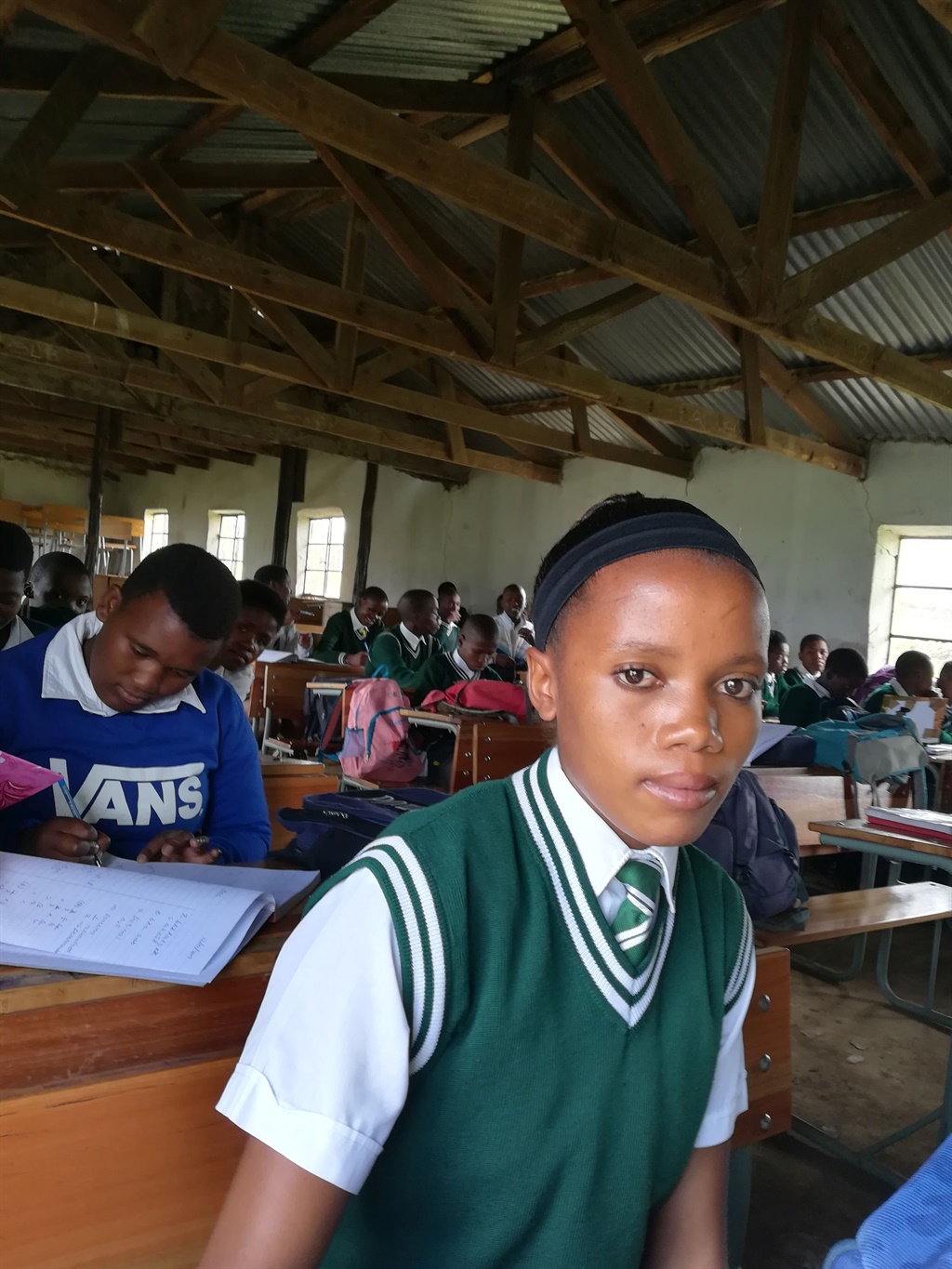 Grade 10 pupil Inga Gogela wants to be a doctor some day. She says it’s been difficult getting an education. Picture: Lubabalo Ngcukana