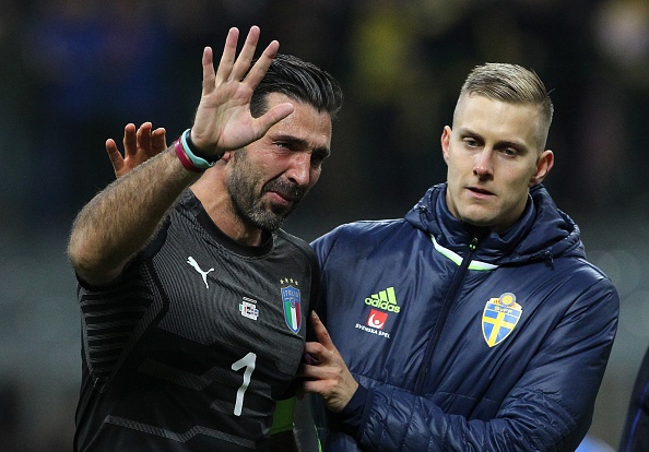 Gianluigi Buffon burst into tears after failing to qualify for next years World Cup.