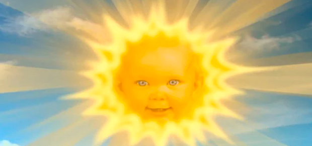 the baby sun in teletubbies