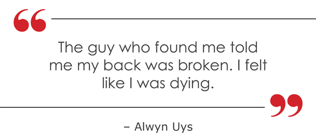Alwyn Uys, pull quote
