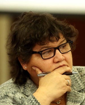 Public Enterprise Minister Lynne Brown during a meeting with Parliament’s Standing Committee on Public Accounts on May 30, 2017. (Gallo Images / Sowetan / Esa Alexander)
