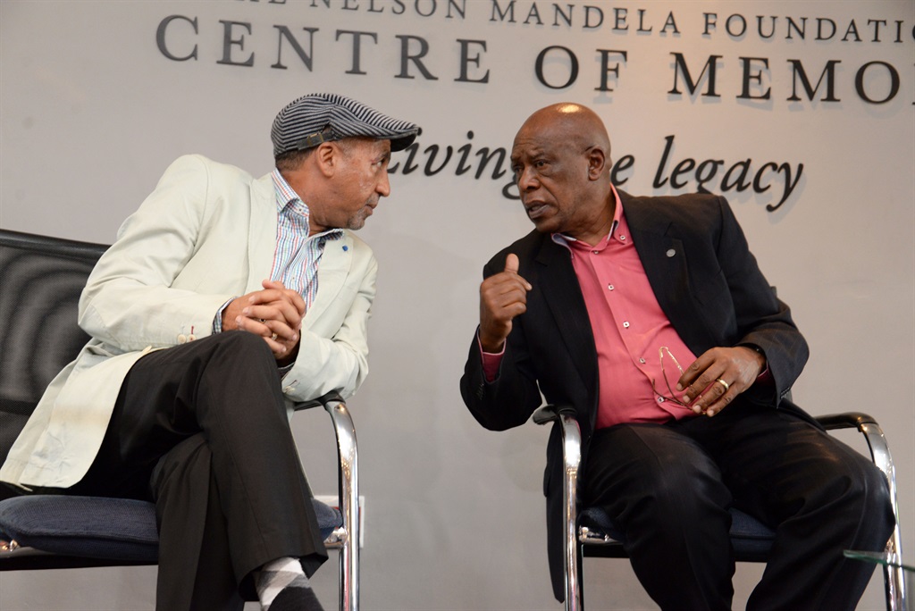 Ivor Hoff, Gauteng chief director of sports and recreation, and Tokyo Sexwale, Nelson Mandela Foundation Trustee. Picture: Supplied