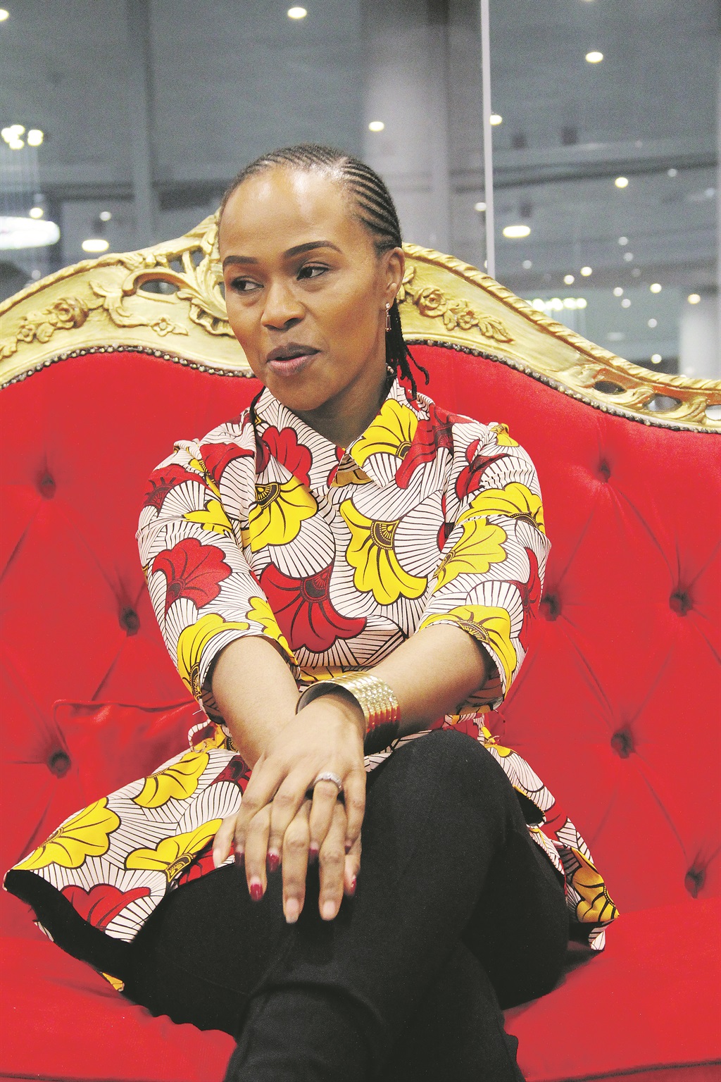 Television personality Sindi Dlathu. Photo by Collen Mashaba