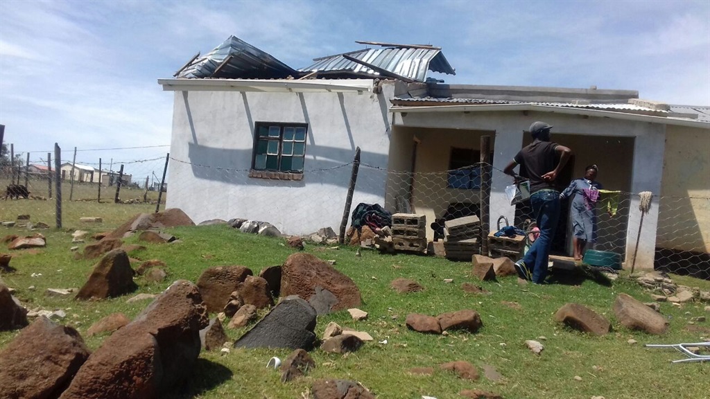 Some of the homes damaged by heavy winds and rains in the Alfred Nzo region. Photos by Nomampondo PlaatjiePhoto by 