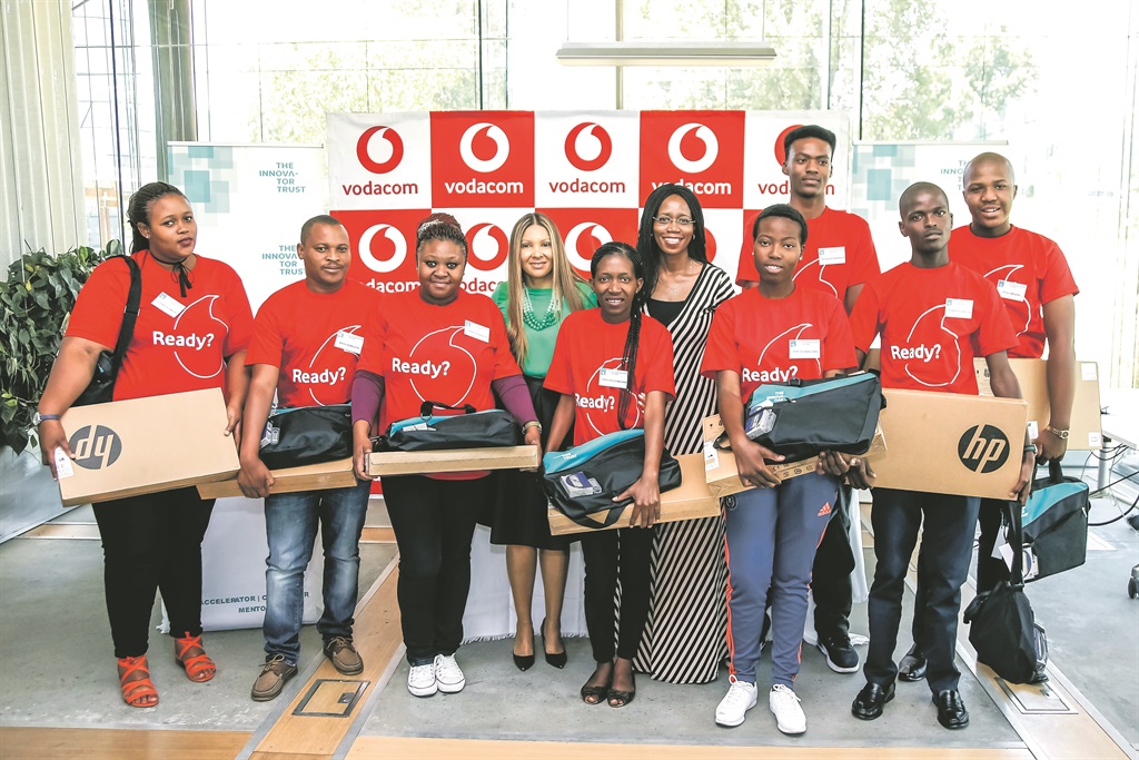 Pioneers of the Vodacom and Innovator Trust’s newly unveiled Youth Entrepreneurship Programme.