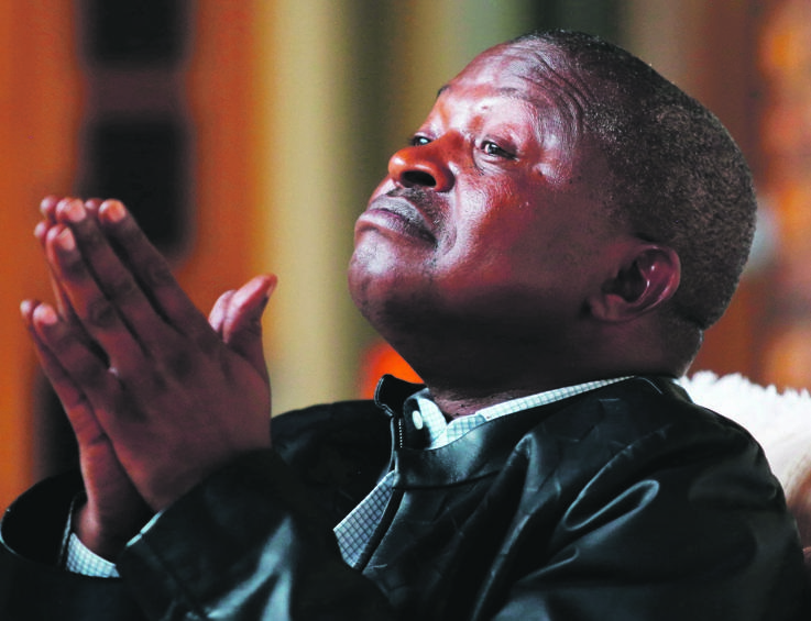 David Mabuza gestures during an interview about talks about his career and his future plans in politics during an interview on February 23, 2017 in Nelspruit, South Africa. Picture: Masi Losi /Gallo Images / Sunday Times  