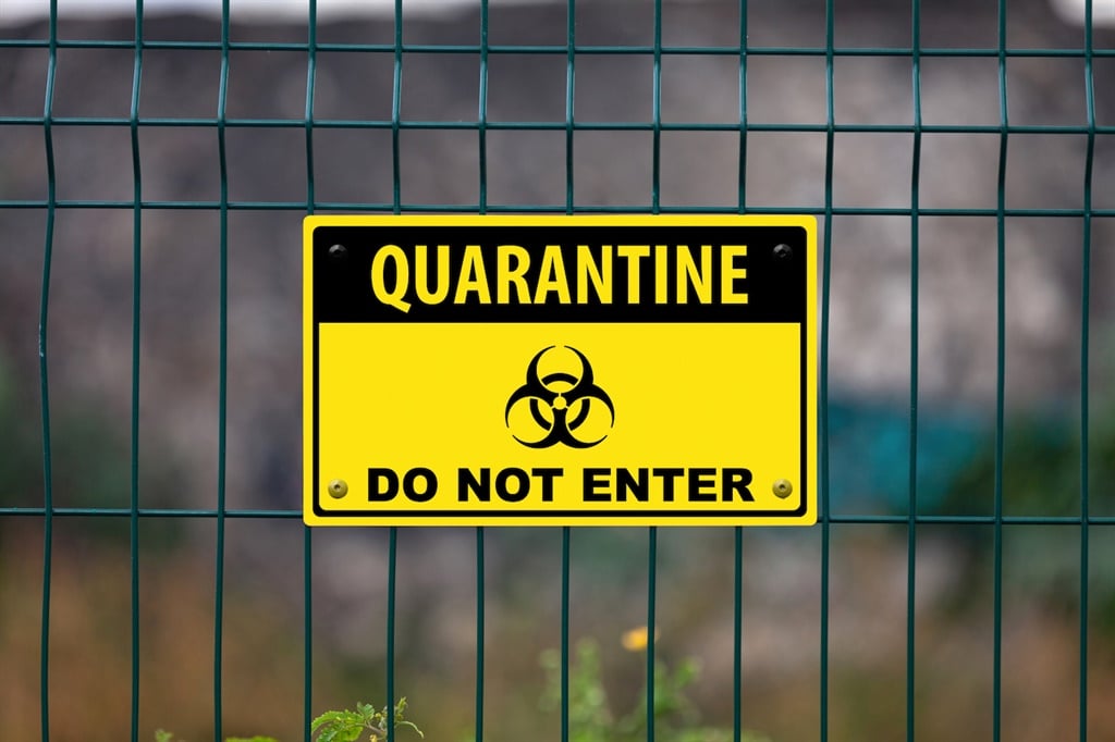Quarantine sign