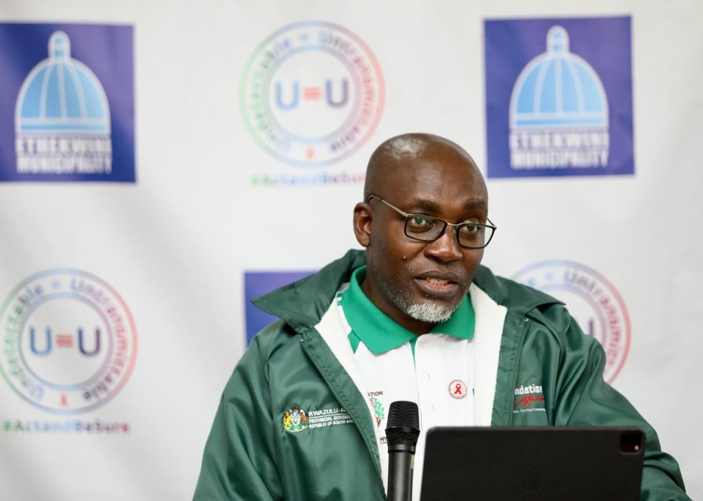 Mayor Mxolisi Kaunda during the launch of the Undetectable equals to Untransmittable (U=U) campaign held in Durban.  
