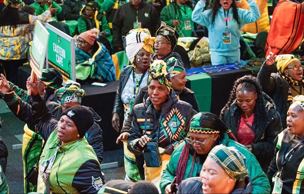 ANC Women's League delegates eagerly await the announcement of the top five positions. Photo from Instagram  