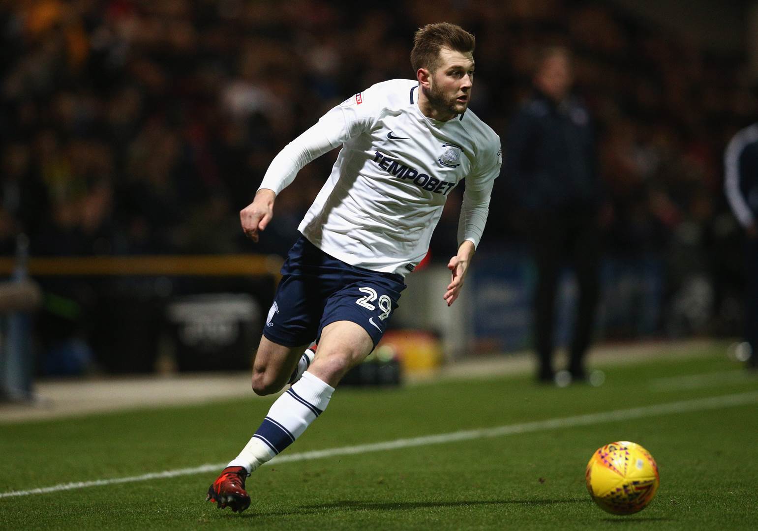 Tom Barkhuizen started up-front for Preston and ne