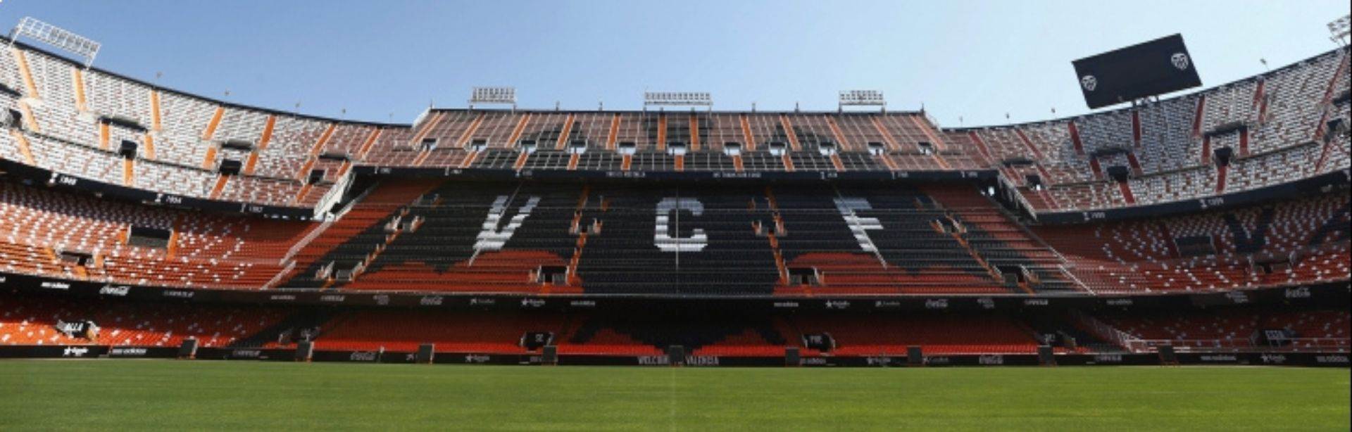 Valencia's home ground, Mestalla, will be empty in