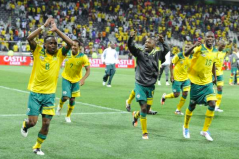 Bafana Bafana players start their ill-fated run to