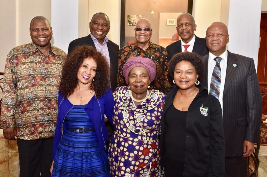 ANC presidential hopefuls with President Jacob Zuma. 