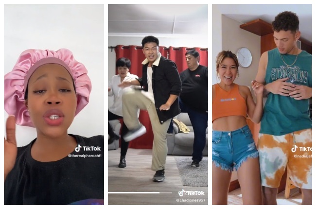Farieda Metsileng, Chad Jones and Nadia Jaftha are just a few of the faces that keep South Africa entertained on TikTok. (Photo: TikTok)