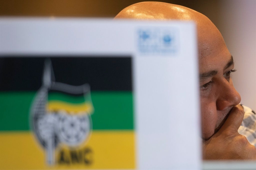 ANC provincial secretary Faiez Jacobs during the live broadcast of the 2019 election results at the IEC Western Cape results centre at Century City on May 09, 2019 in Cape Town, South Africa. 