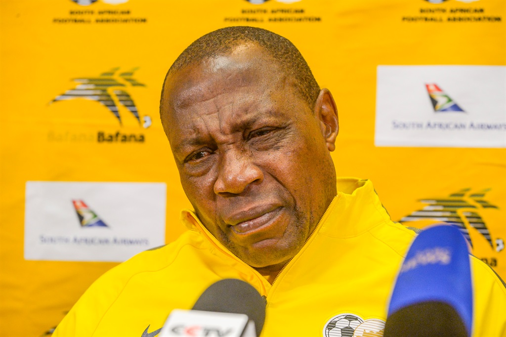 Bafana Bafana coach Shakes Mashaba. Picture: Sydney Seshibedi/Gallo Images 