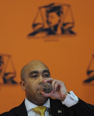 NPA head Shaun Abrahams during the press conference. (Felix Dlangamandla, Netwerk24)