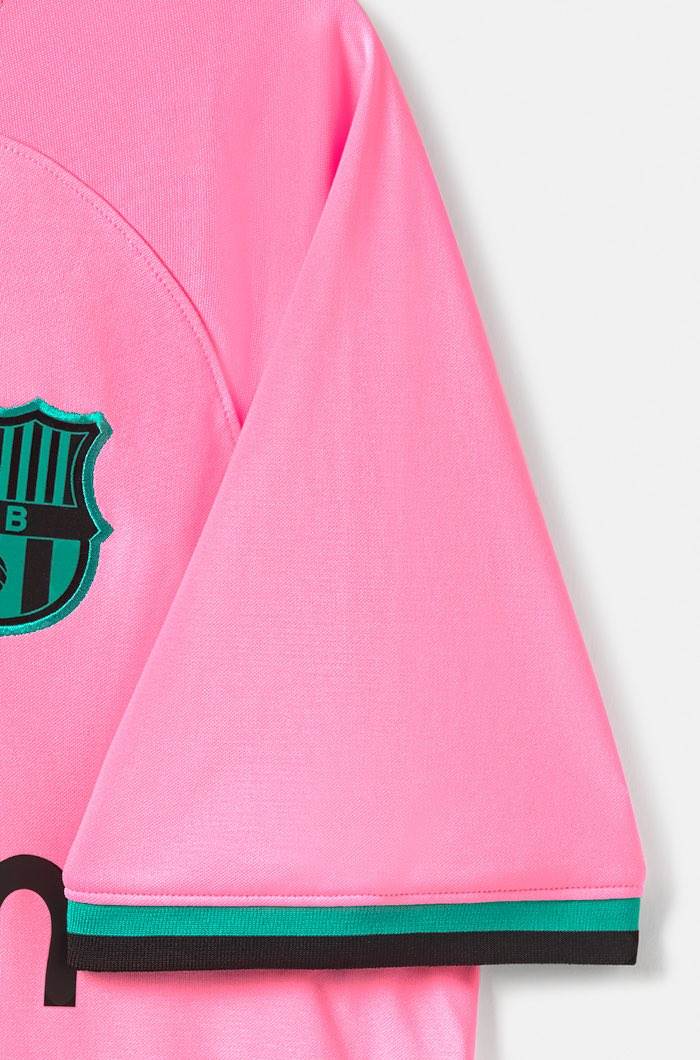 Lionel Messi Barcelona Nike Youth 2020/21 Third Breathe Stadium Replica  Jersey - Pink