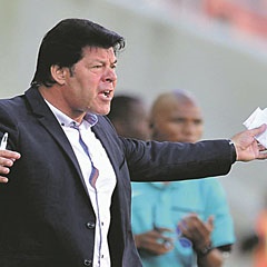 ON A MISSION:  Luc Eymael returns to Celtic in his first Free State derby. (Samuel Shivambu, BackpagePix)