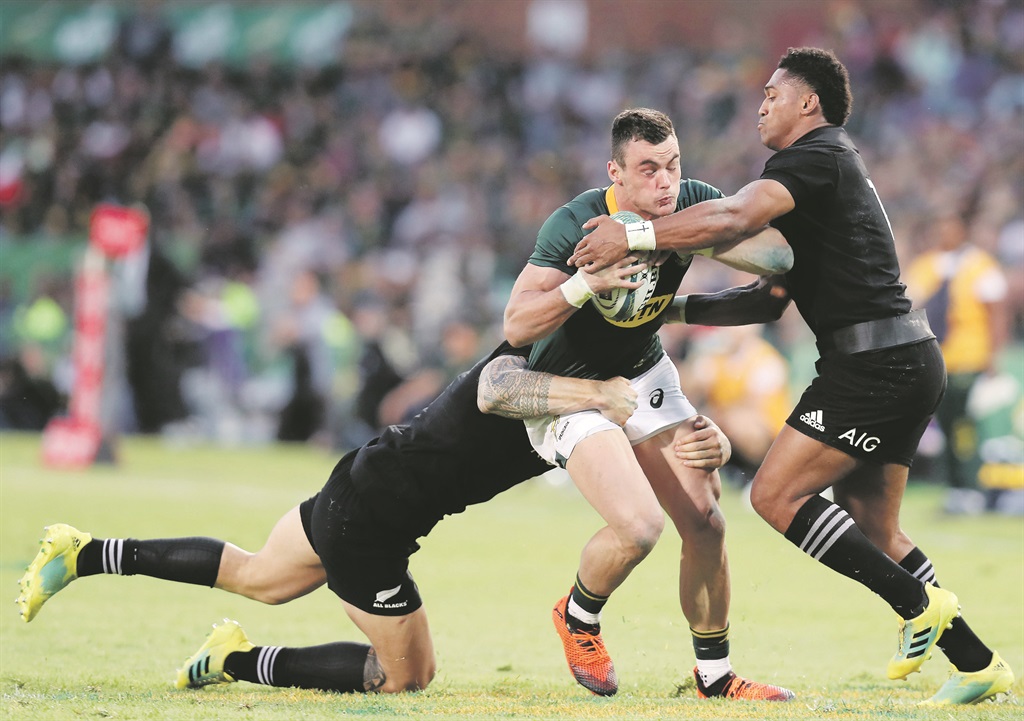 Jesse Kriel and Damian de Allende have formed a menacing entre pairing in the Springboks line-up Picture: Muzi Ntombela / BackpagePix