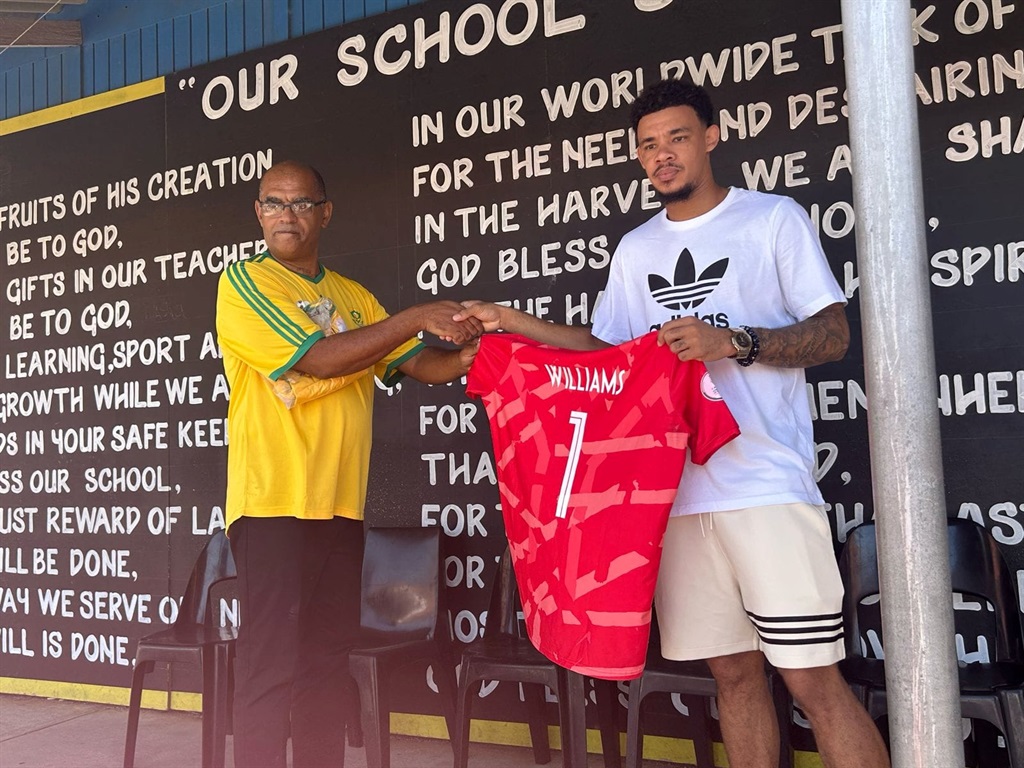 Ronwen Williams gives back to his former school Ge