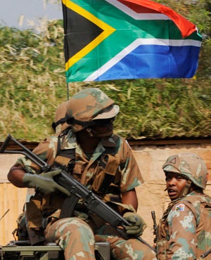 South African National Defence Force. (Picture: AFP)