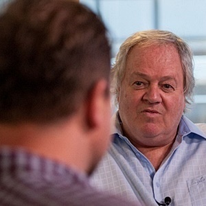 Pieter-Louis Myburgh interviewing Jacques Pauw about his book The President's Keepers. (News24)