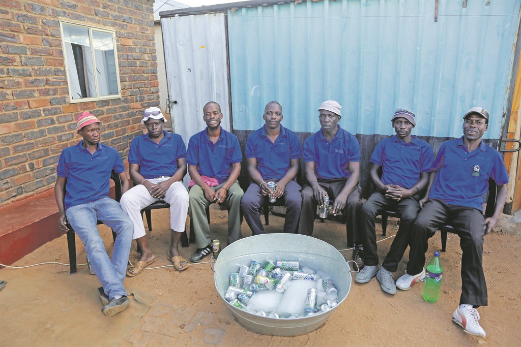 Members of the Greenside Wiseman Club held their year end party on Saturday with booze and a braai to recognise that they finished another year of successful saving.      Photo by Joshua Sebola