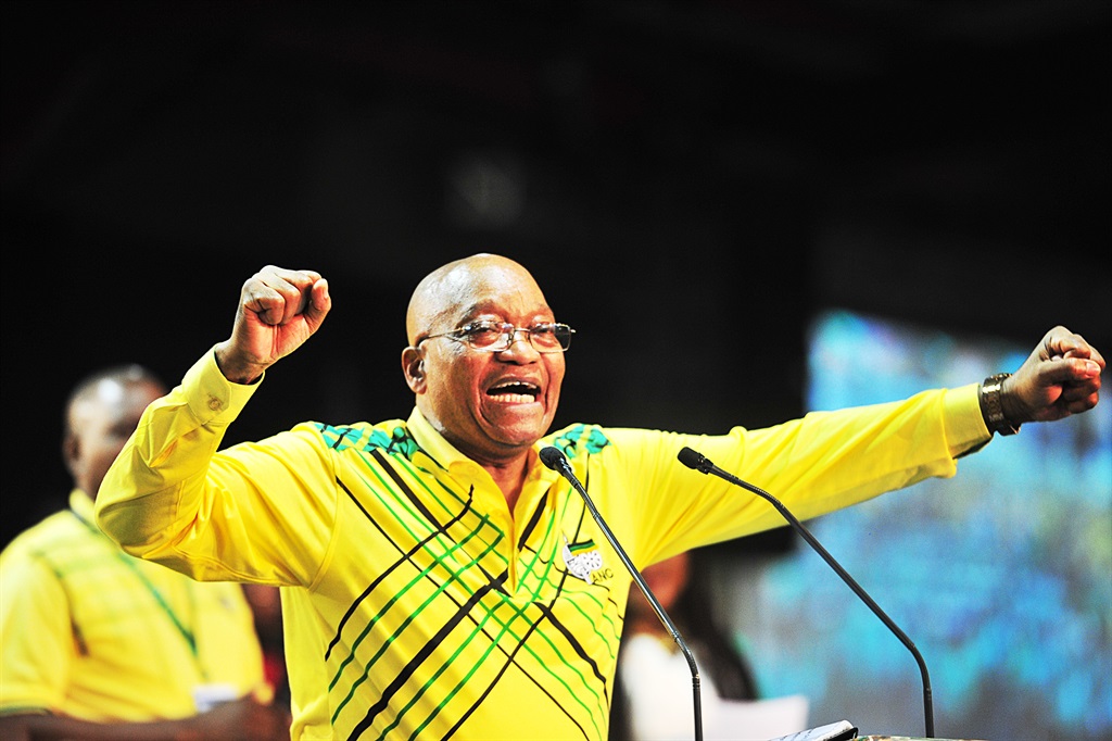 Jacob Zuma addresses the ANC’s conference at Nasrec.Picture: Leon Sadiki