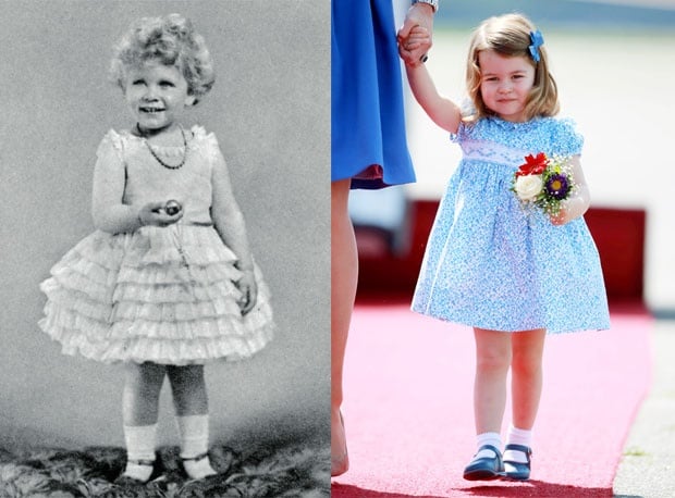 PIC: Princess Charlotte looks so much like Queen Elizabeth did as a ...