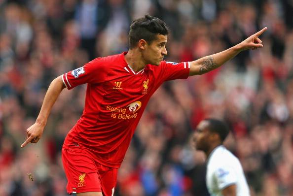 9. Philippe Coutinho (Brazil) – 41 goals for Liver