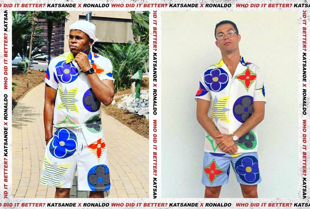 Kaizer Chiefs' Willard Katsande imitates Cristiano Ronaldo drip with Louis  Vuitton outfit