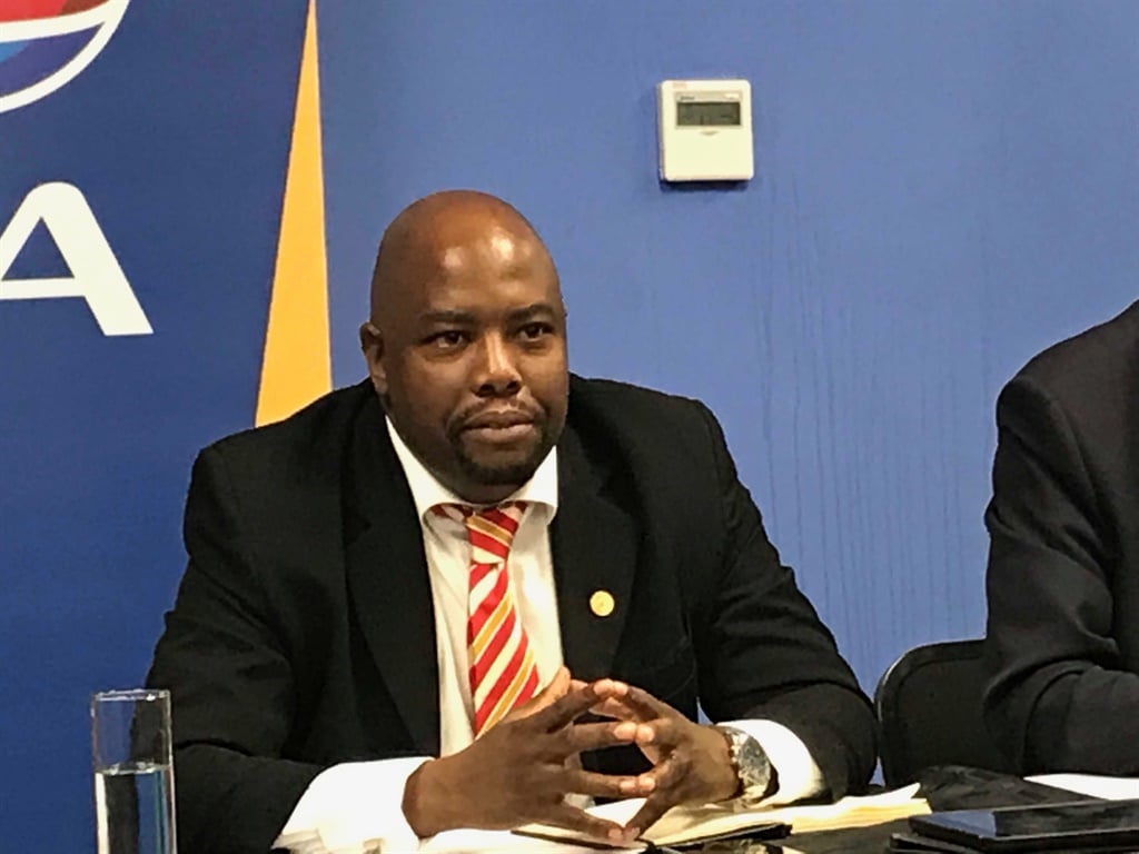 The DA unveils Stevens Mokgalapa as the City of Tshwane's new mayor on February 3, 2019. (Tshidi Madia, News24)