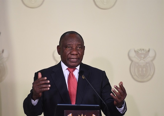 President Cyril Ramaphosa announces measures to help prevent the spread of the coronavirus. 