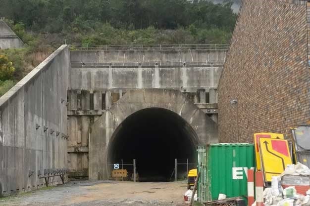 Sanral has revealed its 'north bore' at the Huguenot Tunnel, which it hopes to upgrade into separate one-way traffic lane. (Photo: Dane McDonald)