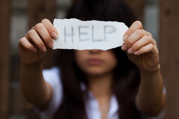 help sign, depression, teenagers