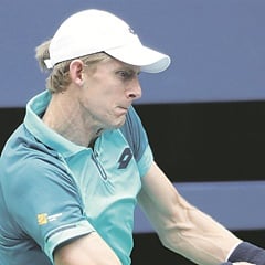 MAIN MAN:  Kevin Anderson flew the country’s flag high when he became the first South African to make it to the US Open finals in 52 years. (Andrew Gombert, EPA)