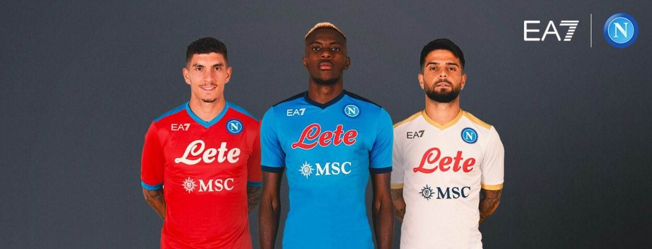 Napoli (2021/22) home, away and third kits