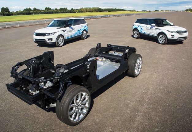<b> THREE DIFFERENT MODELS:</b> Jaguar Land Rover is planning a bevy of low and zero emission models. <i>Image: Motorpress</i>