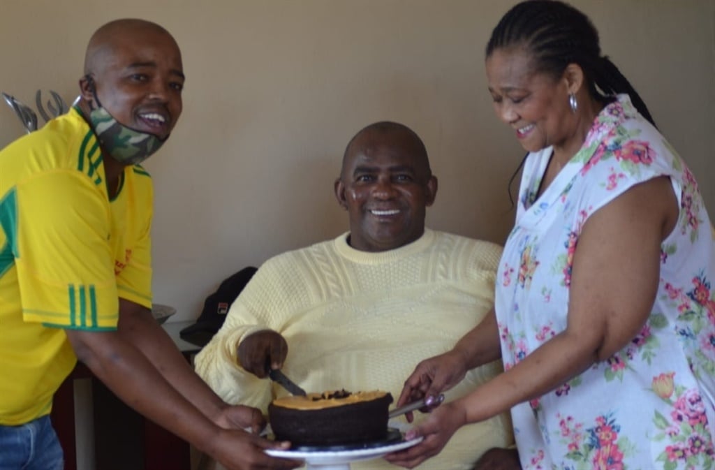Mzoli Ngcwawuzela celebrated his birthday after several rumours that he is dead. Photo by Lulekwa Mbadamane 