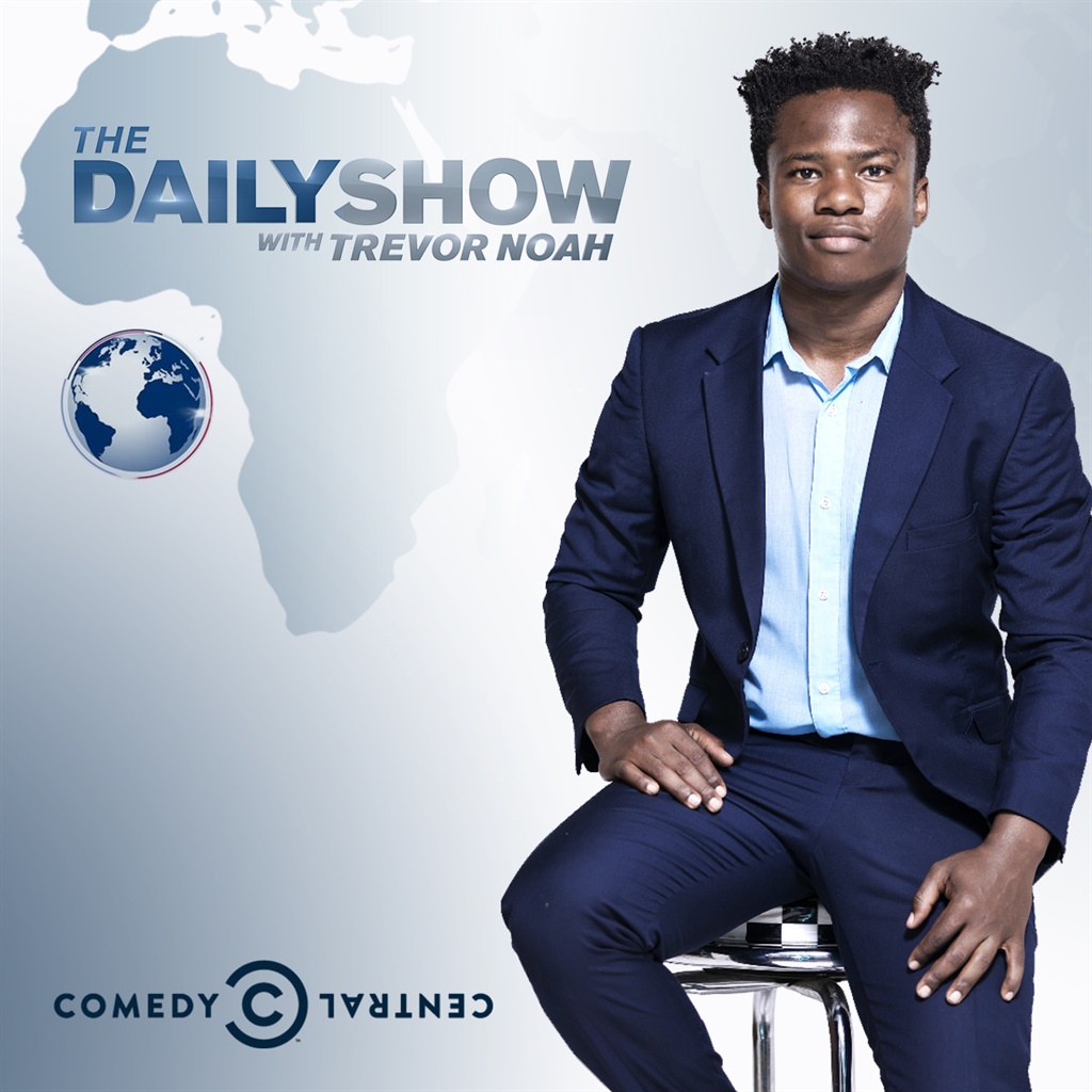 Loyiso Madinga joins The Daily Show with Trevor Noah. Photo: Supplied