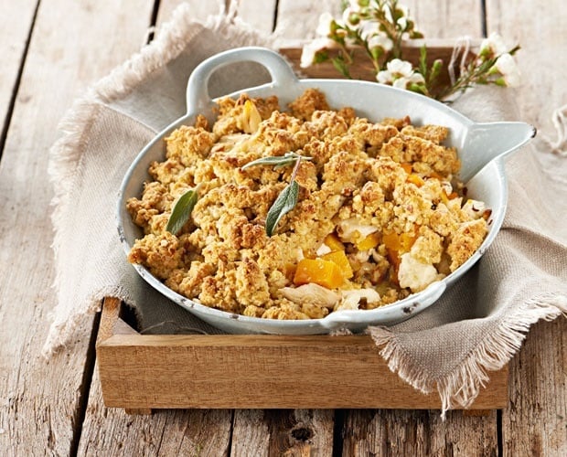 chicken and butternut crumble recipe