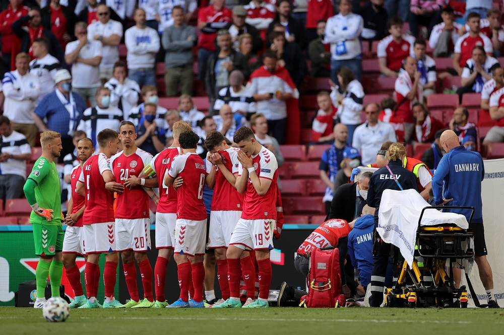 Denmark S Euro Clash Suspended After Christian Erisken Collapses On Picth Kickoff