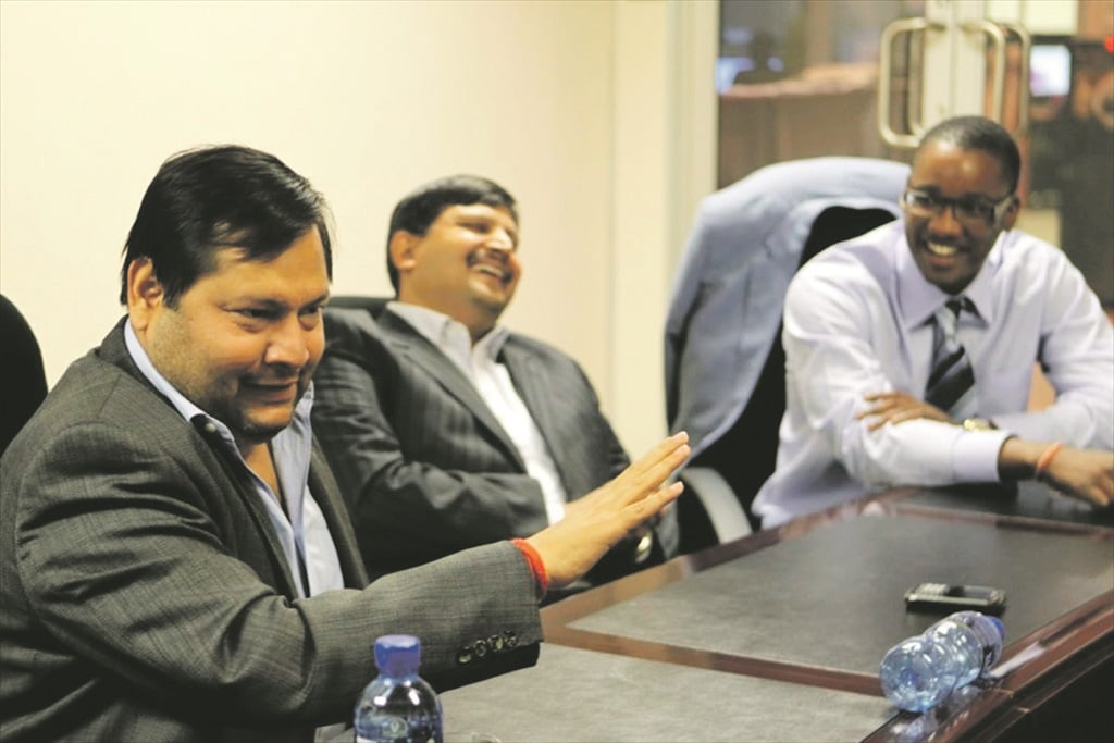 Two of the Gupta brothers and Duduzane Zuma